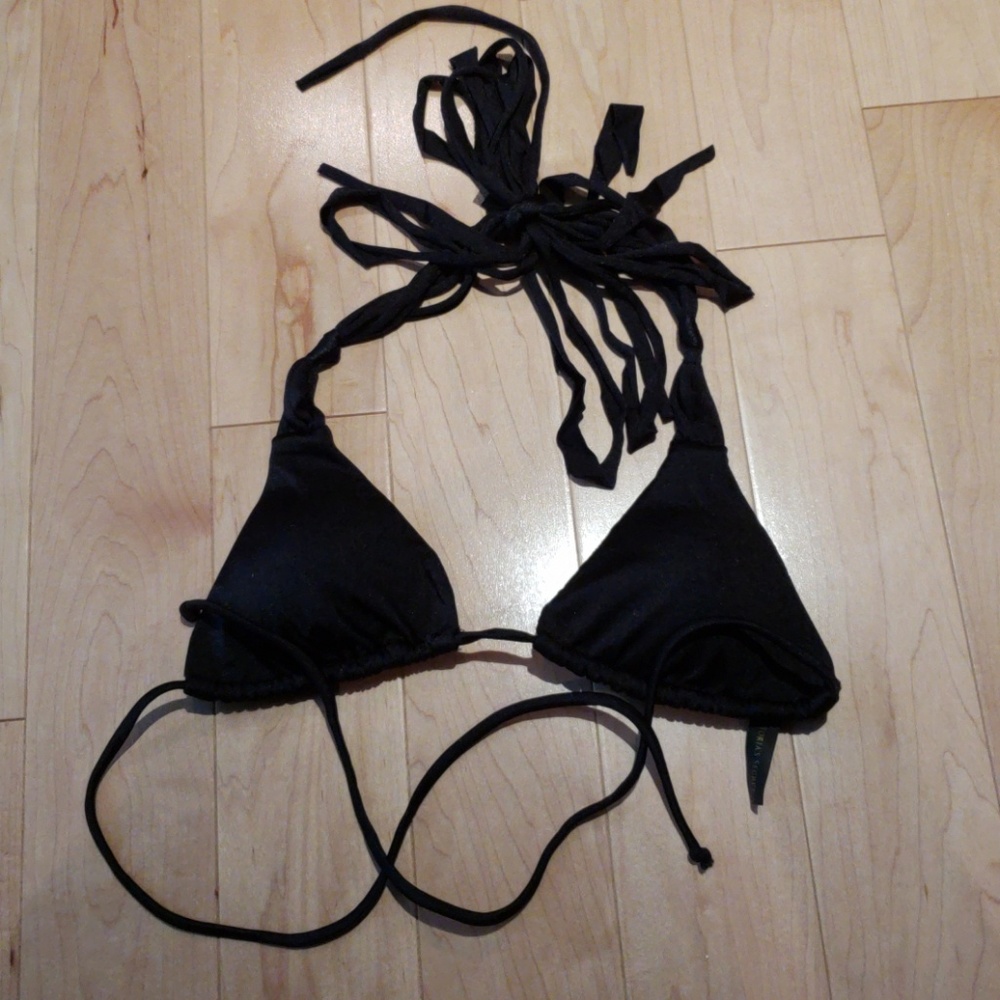 Victoria's secret swim fringe triangle top, small